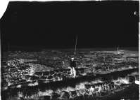 M. I. Skubetov (?) sitting in the area of the Main Street