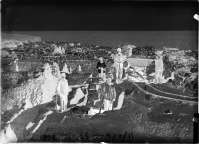 Workers on the excavations of quarters on the north coast of the ancient Chersonesos