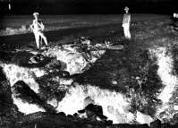 On the section of the ancient fortress wall in the ancient settlement in Mayachnyy Peninsula