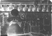 Фрагменты надгробий и коллекция глиняных сосудов различного назначения из раскопок городища и некрополя